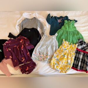 13 piece clothing bundle for 12 month baby girl